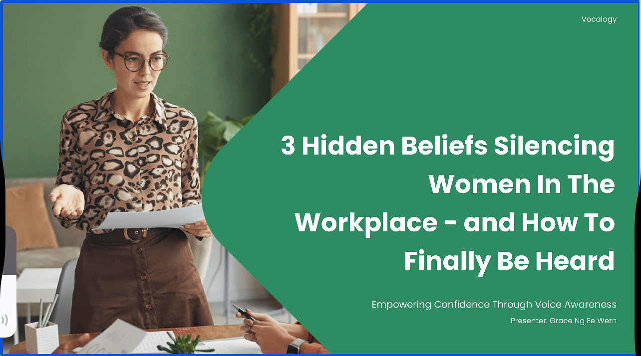 3 Hidden Beliefs Holding Women Back in the Workplace—And How to Finally Be Heard.