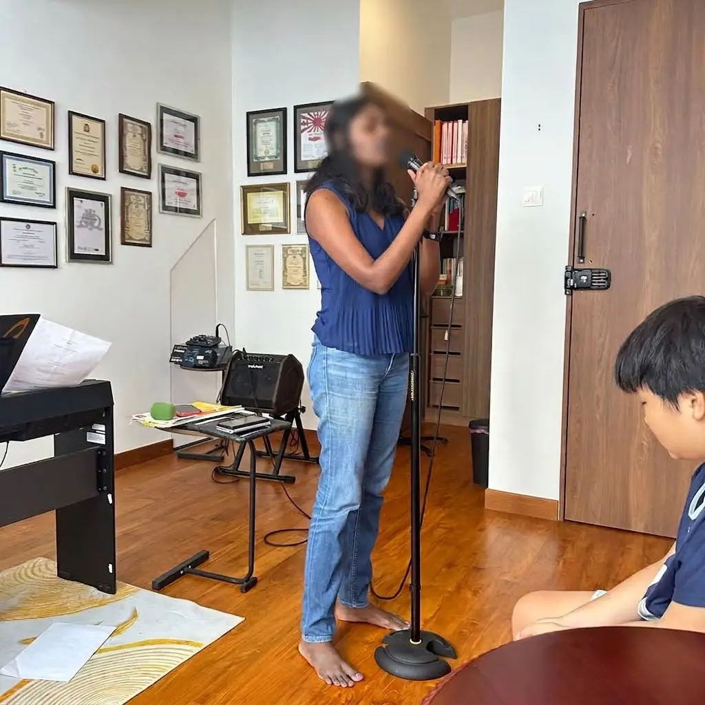 Vocalogy students performing