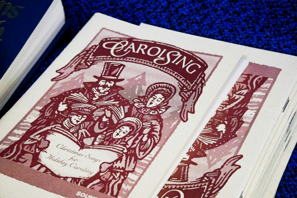 program sheets for carolling